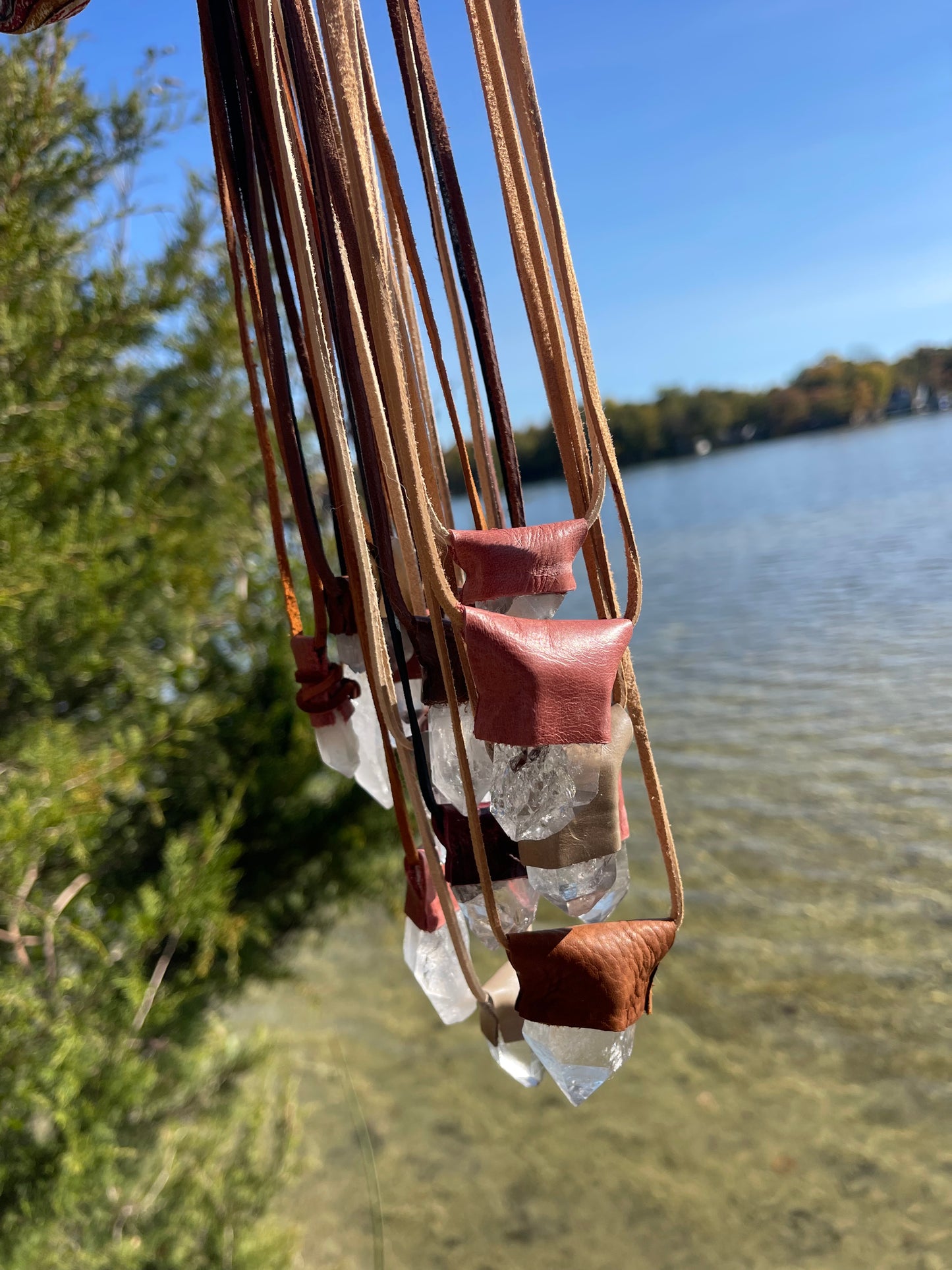 Mauve Crystal Necklace